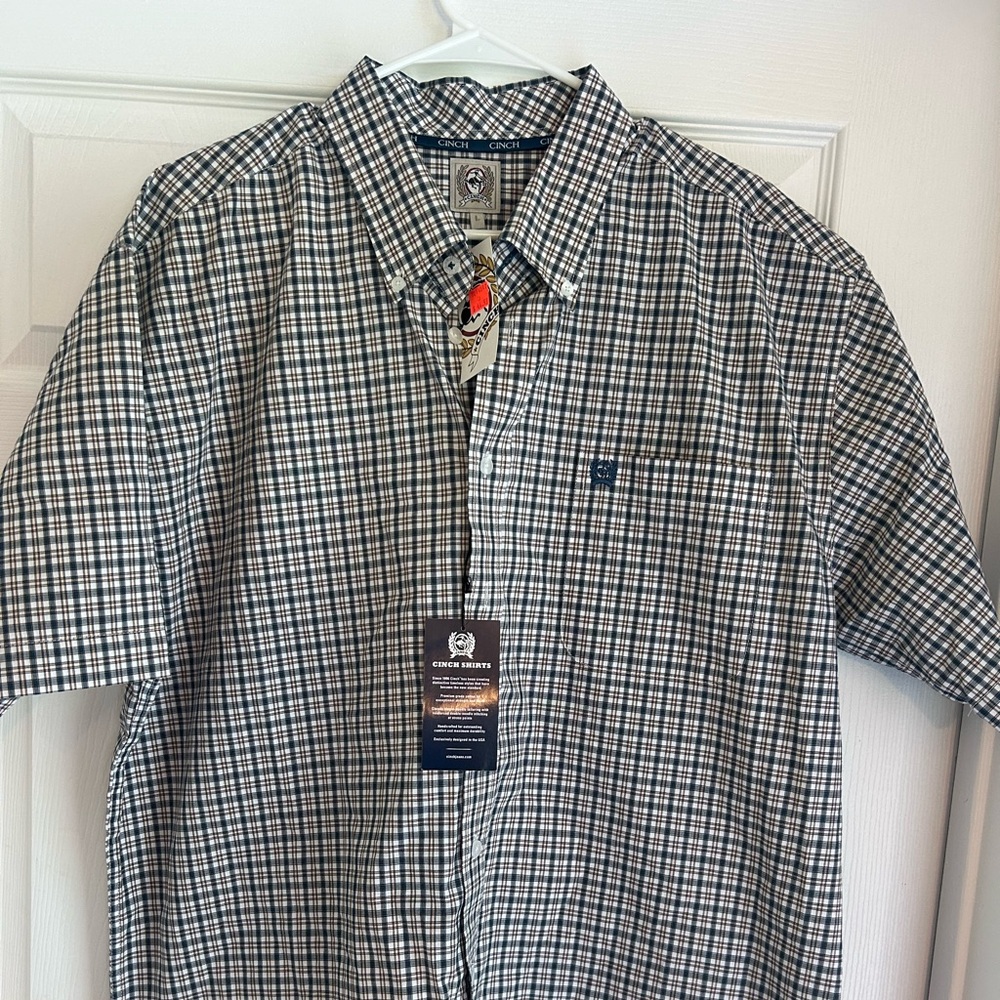 NWT men’s Large western Cinch button dress shirt